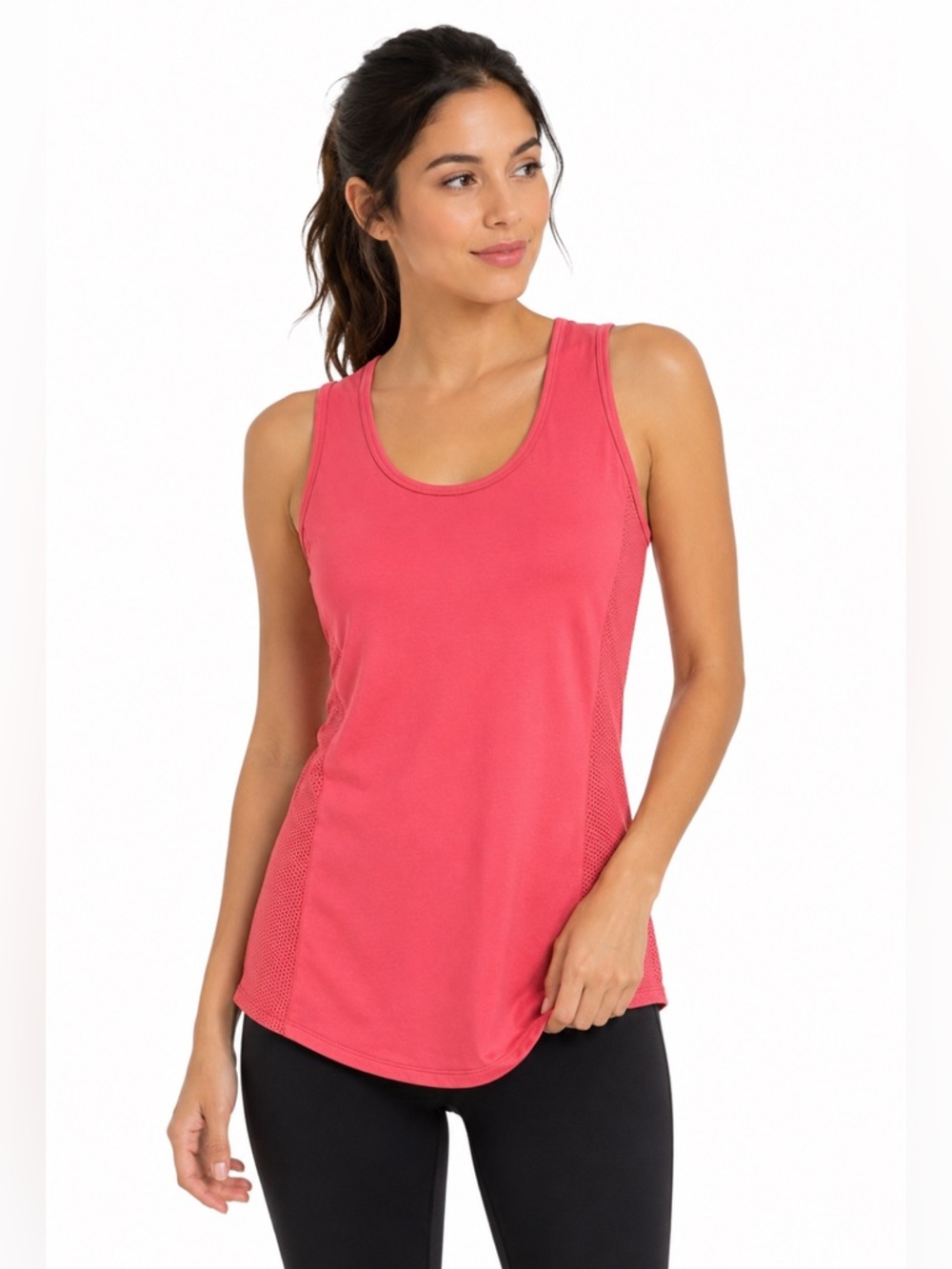 Calia By Carrie Underwood Orange Stretch Activewear Athletic Tank Top